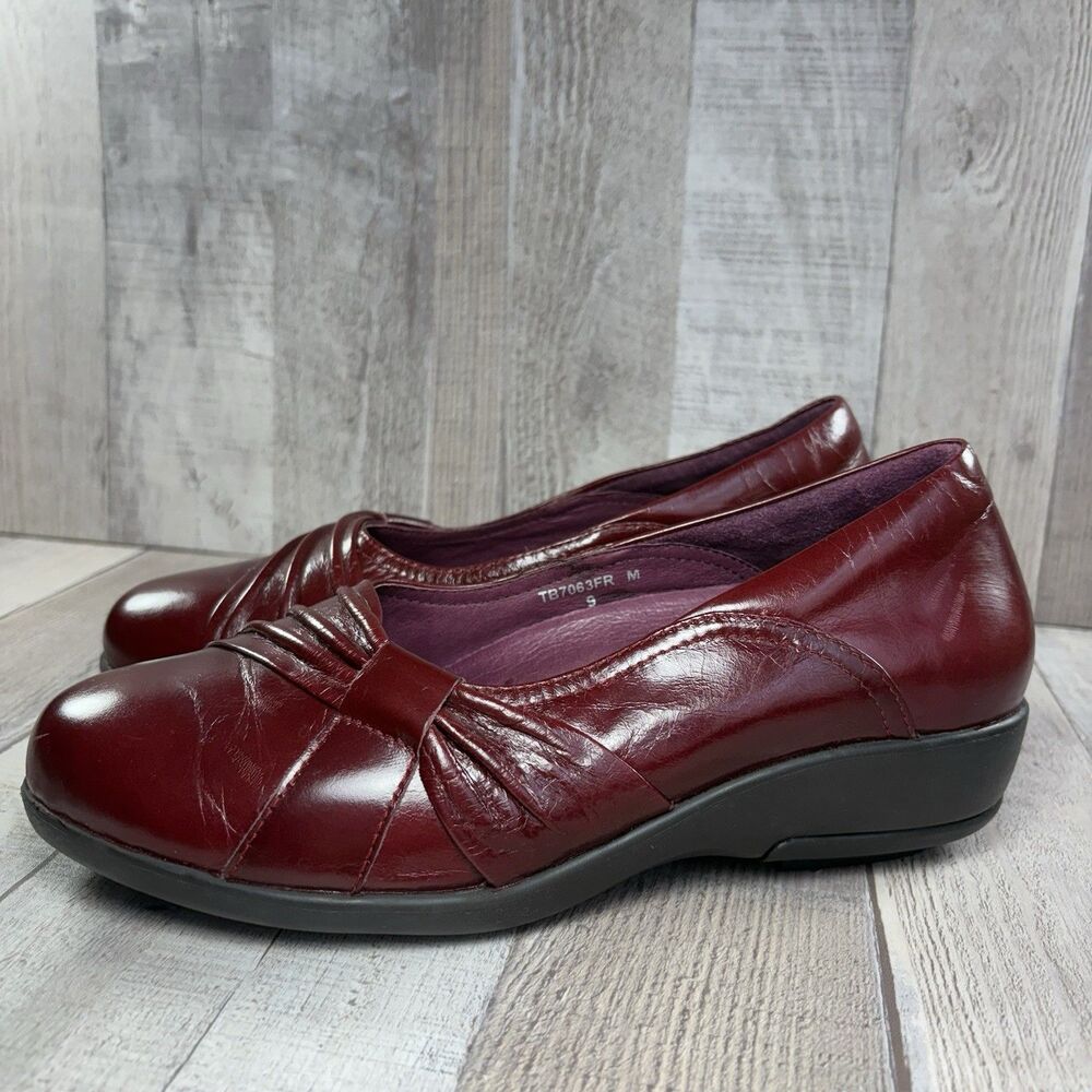 G-defy Gravity Defyer Women's 9 Plantar Fasciitis Comfort Shoes Leather Burgundy